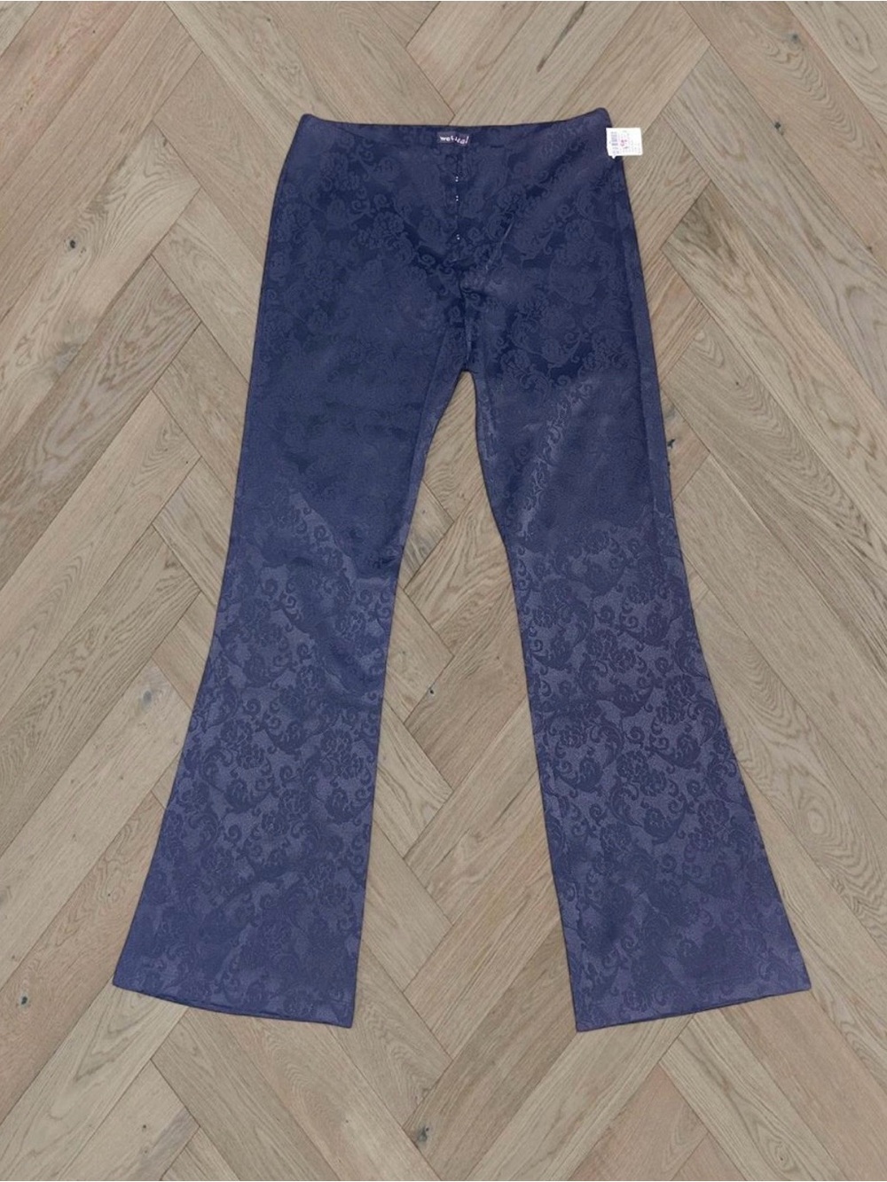 Y2K Deadstock with tags WetSeal Victorian Gothic Corset Flare Pants